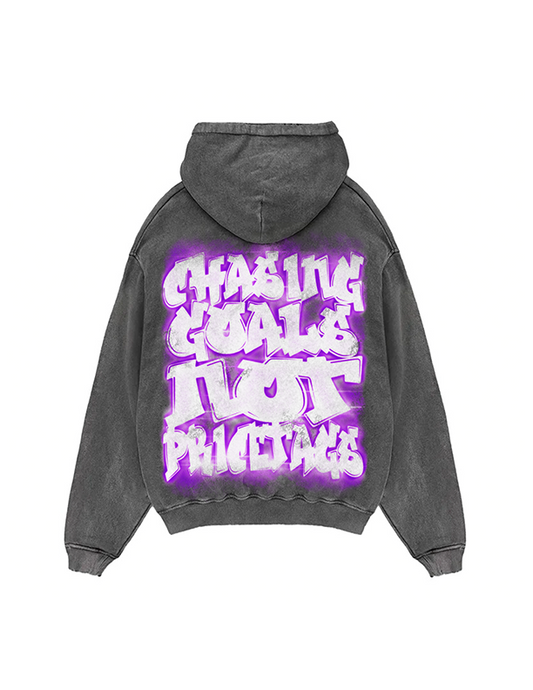 Lavysh Grey Wash Bank Hoodie